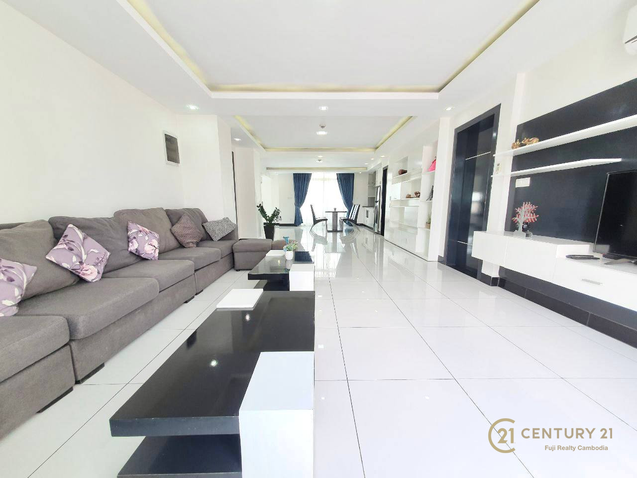 3Bed, Serviced apartment in BKK3 for Rent - Fuji Realty Cambodia